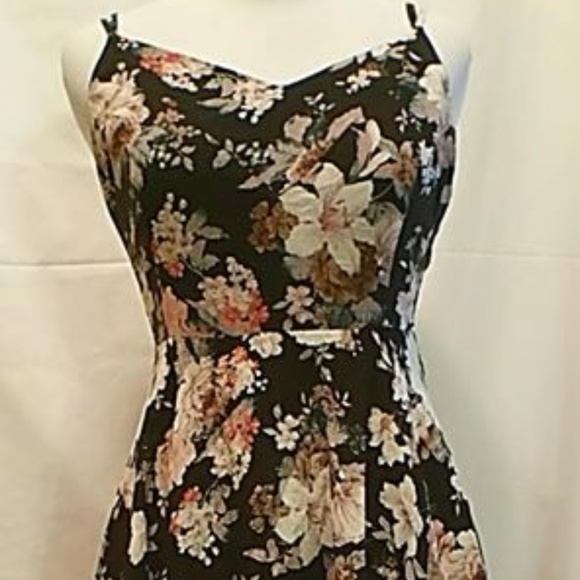 windsor black floral dress